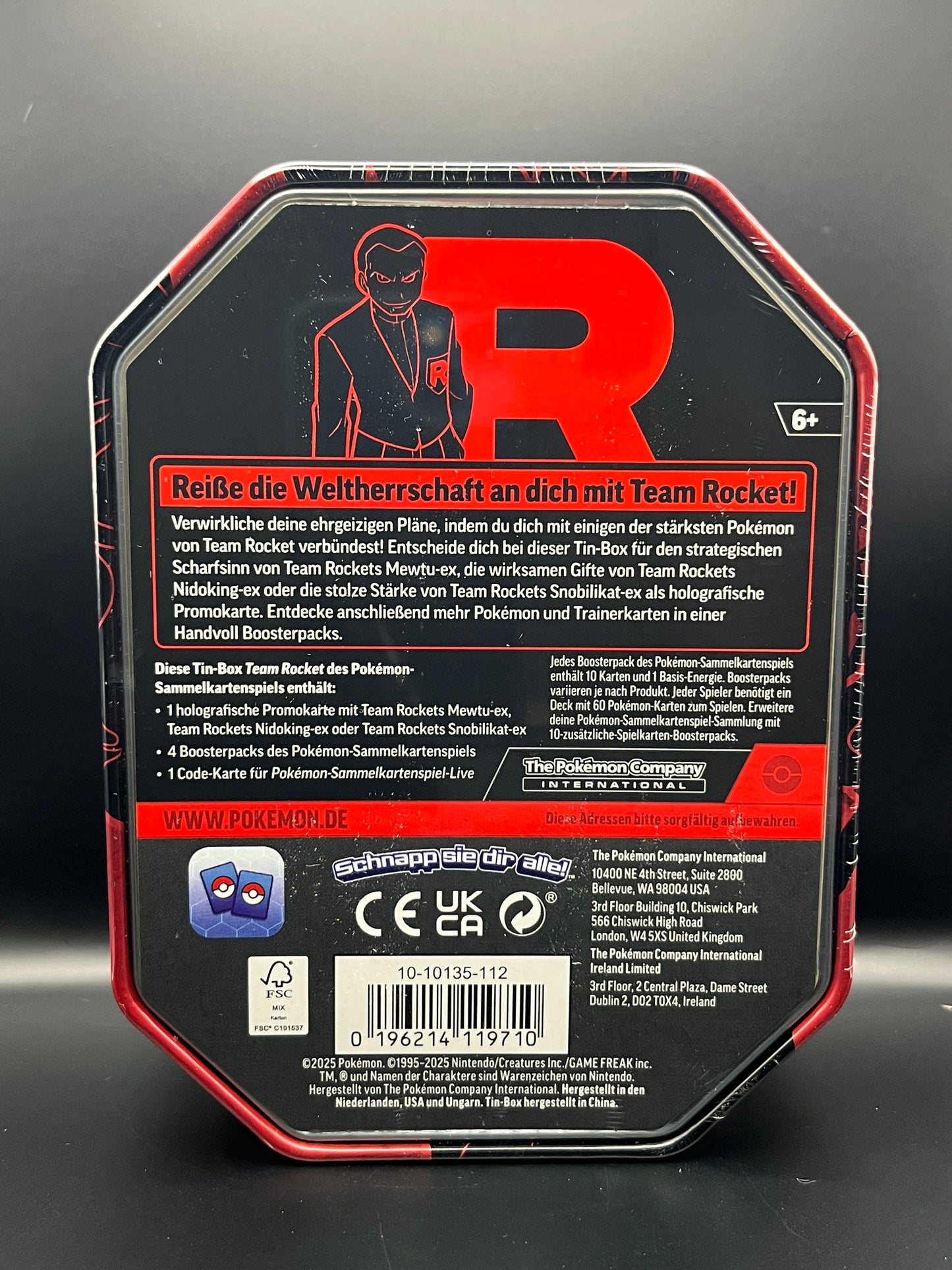 Pokémon: Team Rocket Tin-Box (diverse Ausführungen)