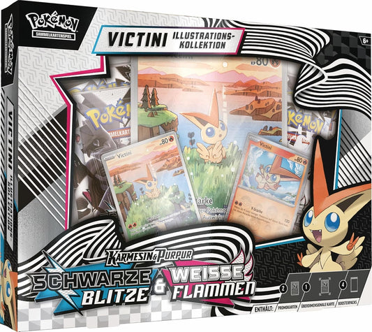 Pokémon Illustrations Kollektion: Victini - Schwarze Blitze & Weisse Flammen