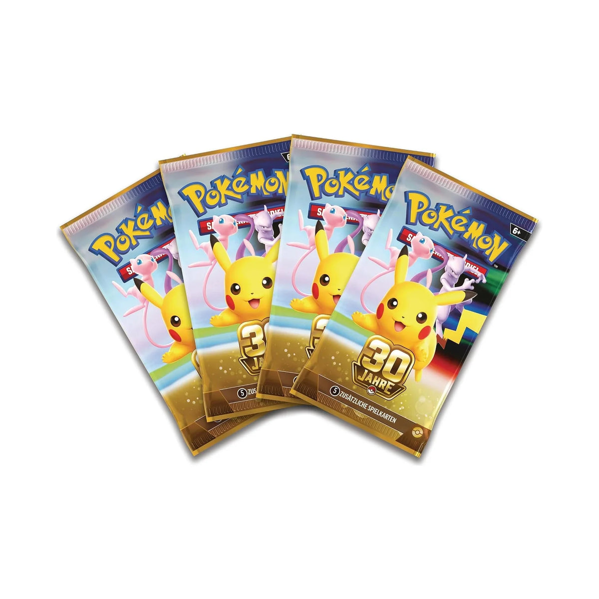 Vier Booster der Erweiterung 30 Jahre auf Deutsch
