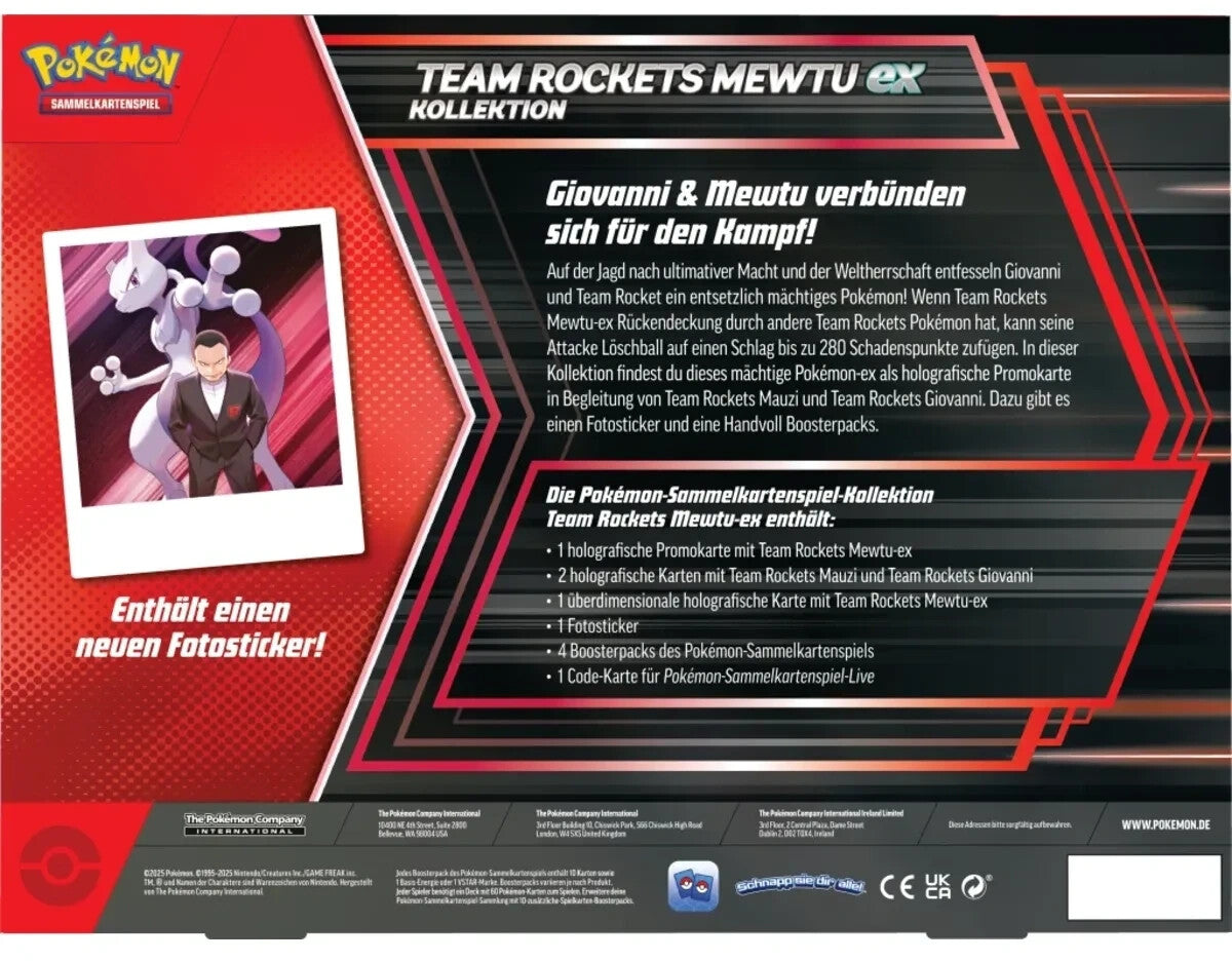 Pokémon: Team Rockets Mewtu-ex Kollektion