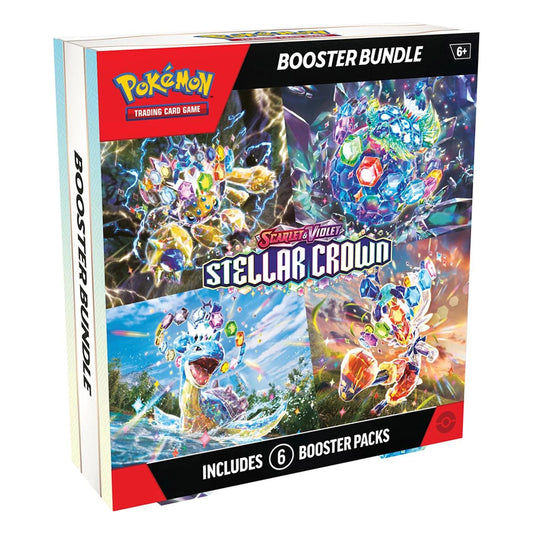 Pokémon Booster Bundle: Stellar Crown (Stellarkrone) (6 Booster)