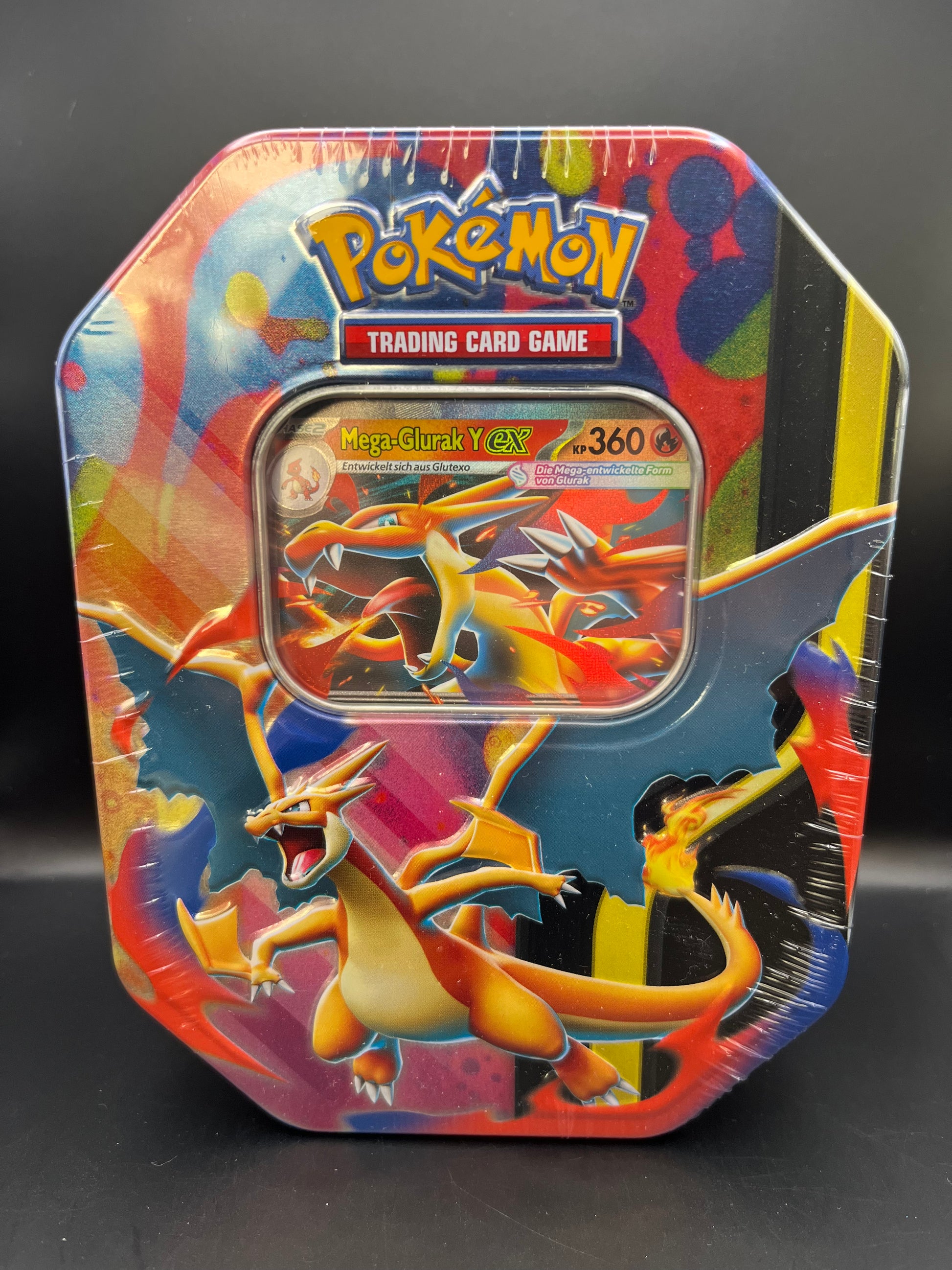 Pokémon Mega Glurak X & Y Tins – Detailansicht
