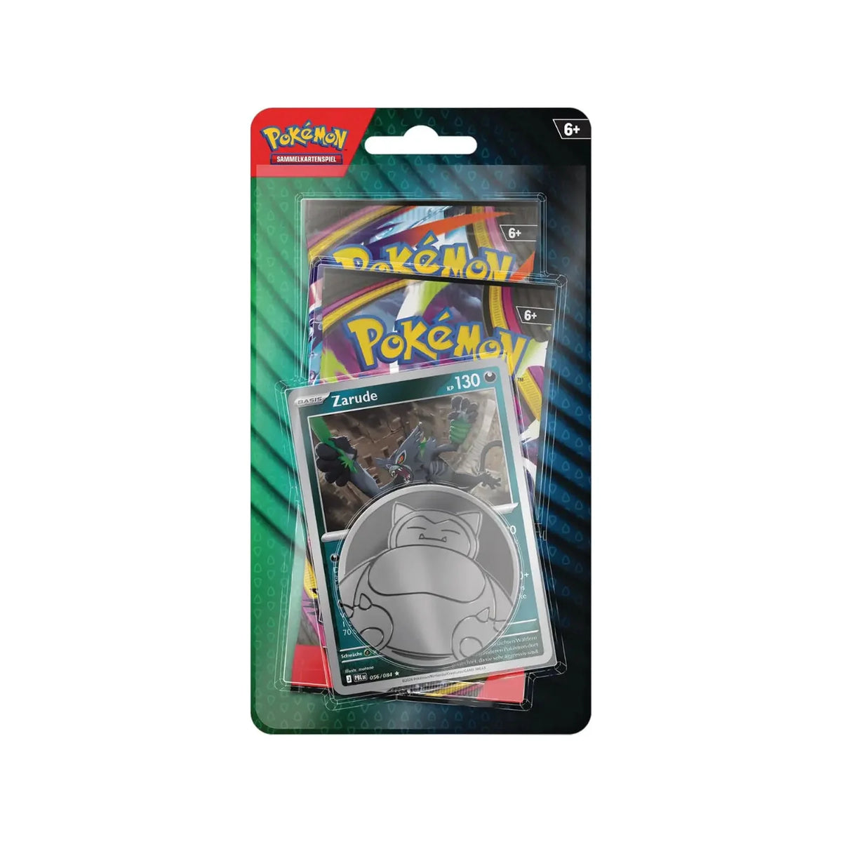 Pokémon 2-Pack Blister Zarude Vorderseite mit Zarude-Promokarte
