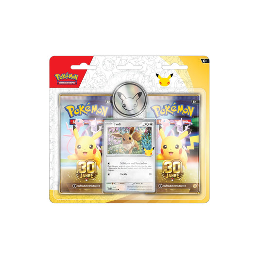 Pokémon 30 Jahre 2-Pack Blister Evoli, Vorderseite