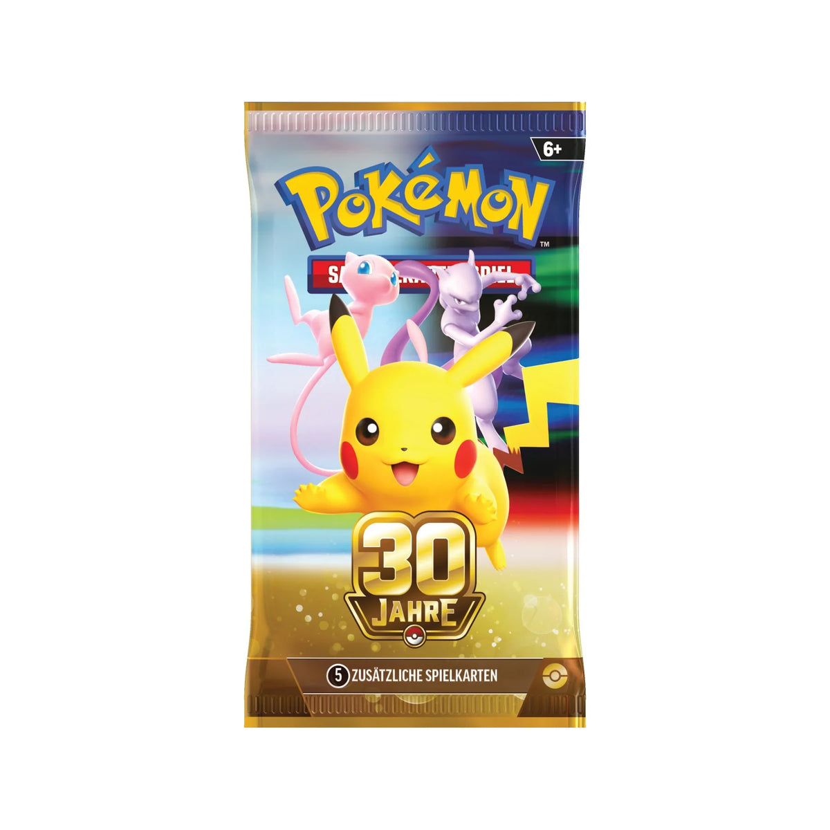 30 Jahre Boosterpack mit Pikachu, Mew und Mewtu