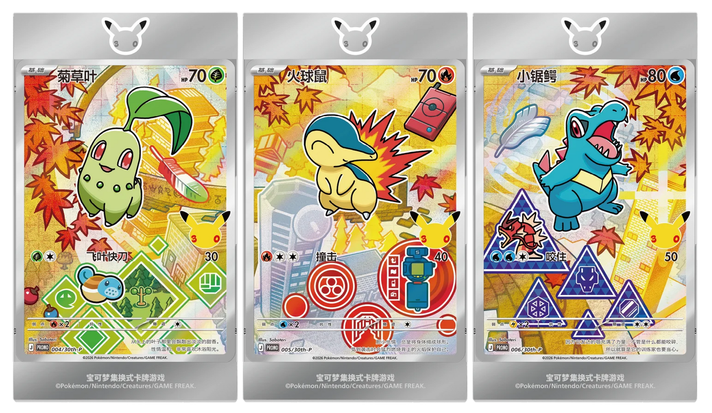 Johto-Promos im magnetischen Acryl-Rahmen aufgestellt