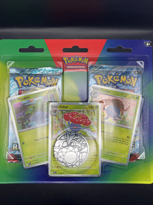 Pokémon Enhanced 2-Pack Blister Myrapla Duflor Giflor – Vorderseite