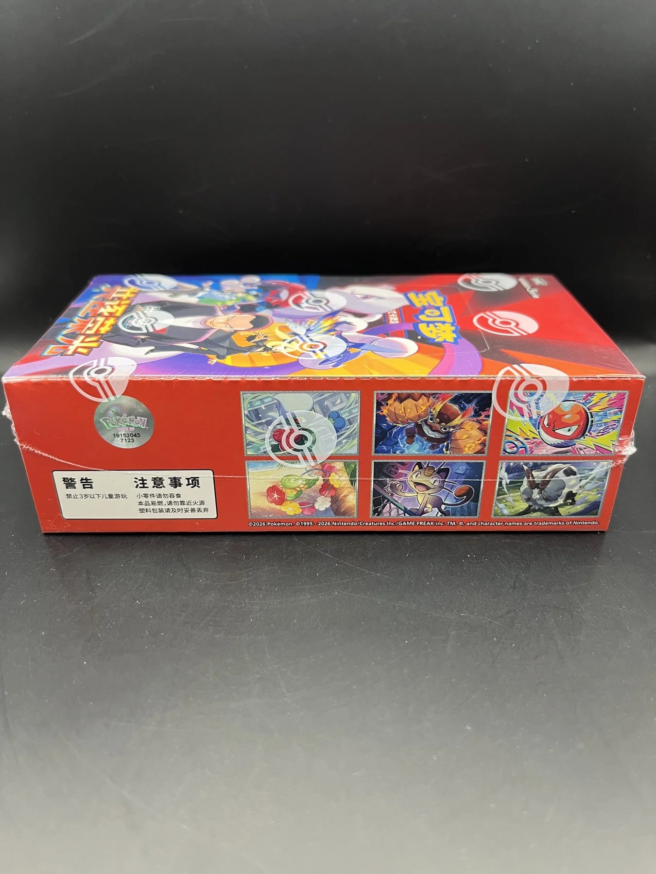 Pokémon Chasing Glory Together CSV10C Display – Rückseite