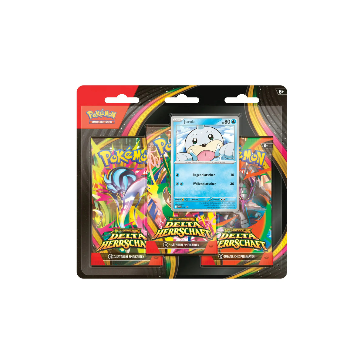 Pokémon Delta-Herrschaft 3-Pack-Blister Jurob Vorderseite