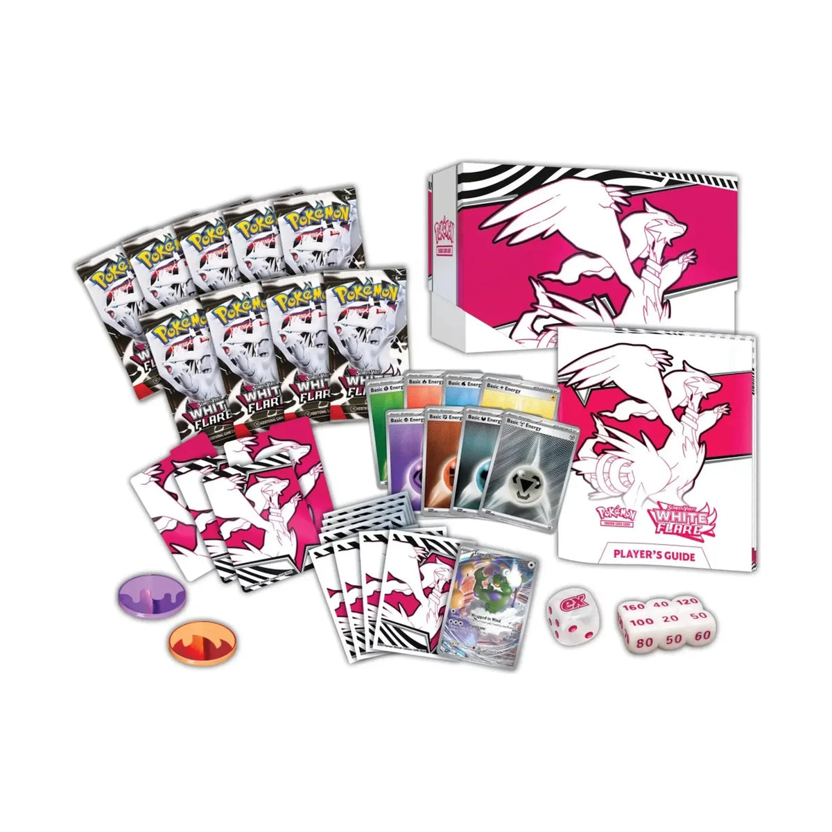 Pokémon Weisse Flammen Top Trainer Box – Rückseite