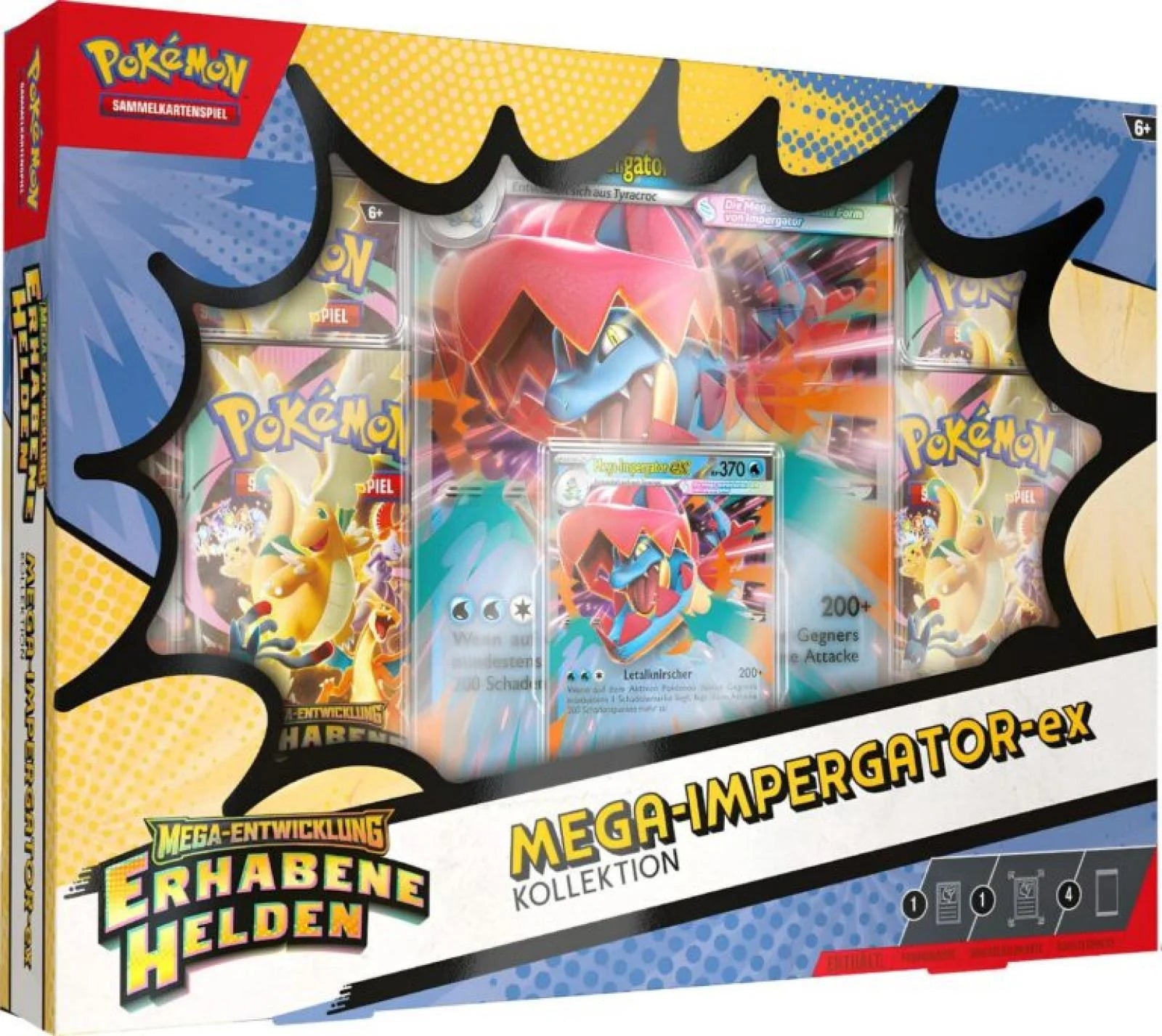 Pokémon Erhabene Helden Mega-Impergator-ex Kollektion – Box-Vorderseite