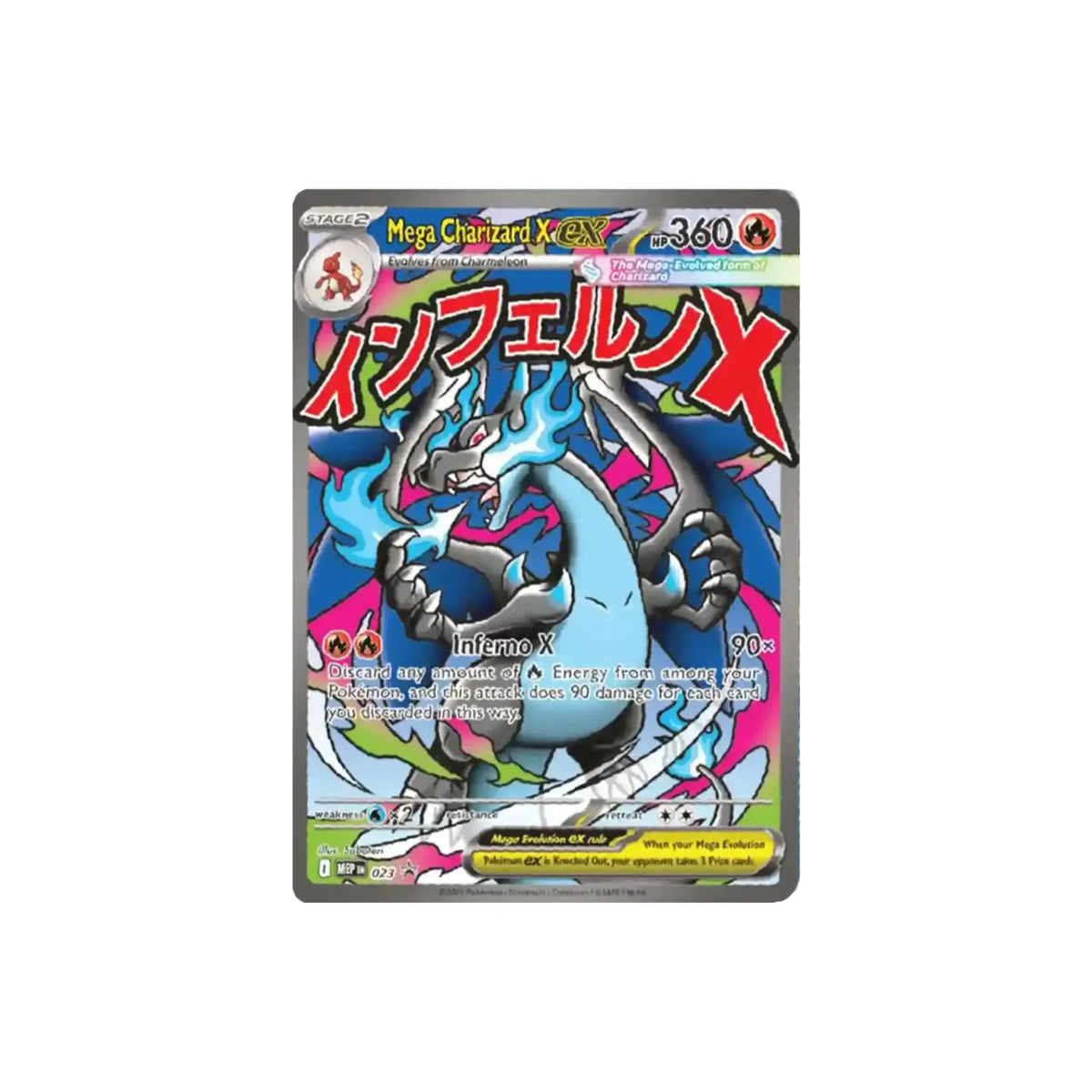 Pokémon Mega Glurak X ex Ultra-Premium-Kollektion – Detailansicht