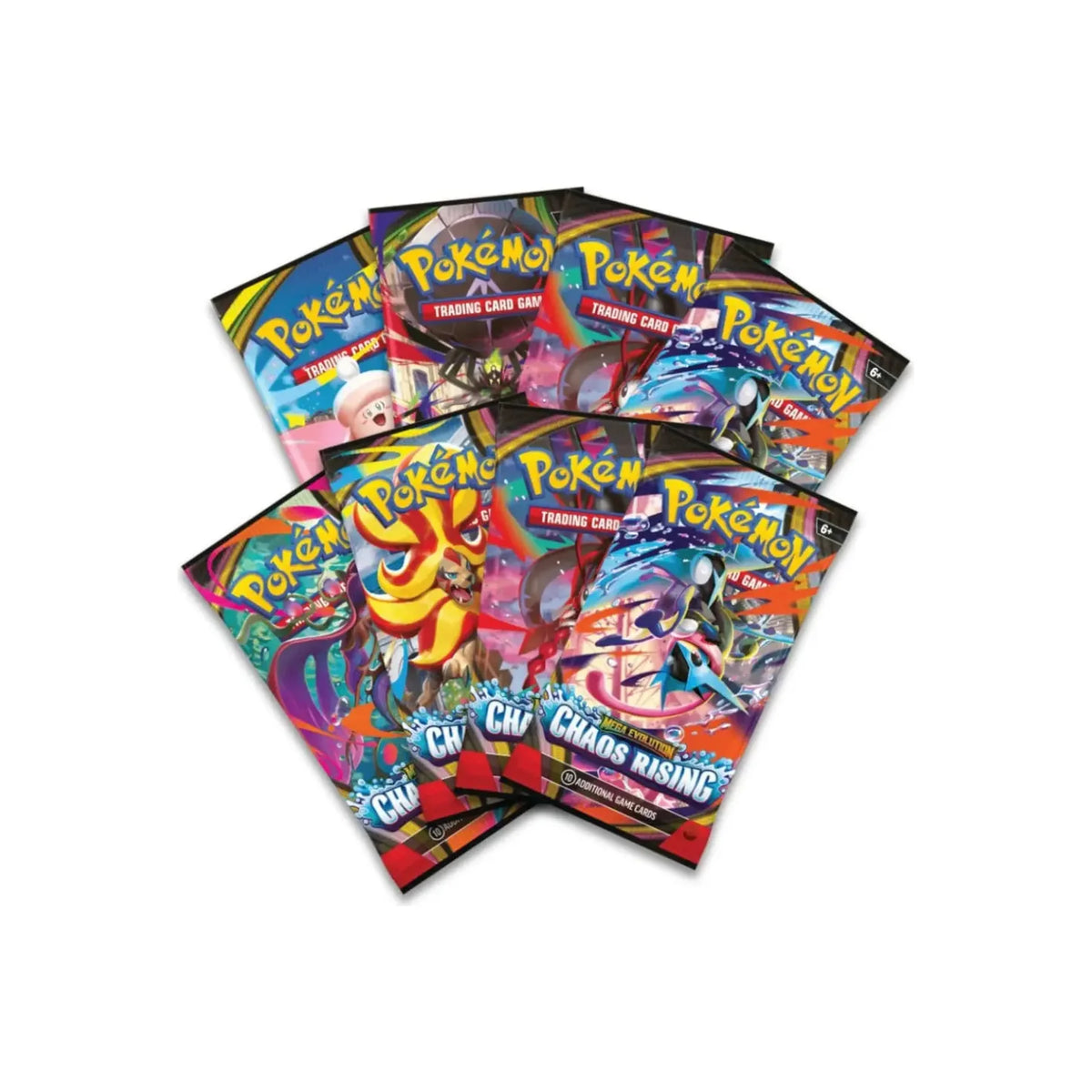 Mega Greninja ex Premium Collection, 8 Boosterpacks Chaos Rising, Englisch