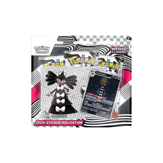Pokémon Weisse Flammen Tech Sticker Kollektion – Deutsch