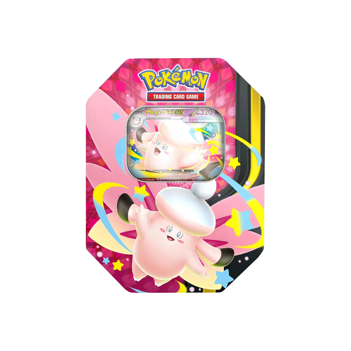 Pokémon Tin-Box Mega-Mondschein Mega-Pixi-ex Vorderseite