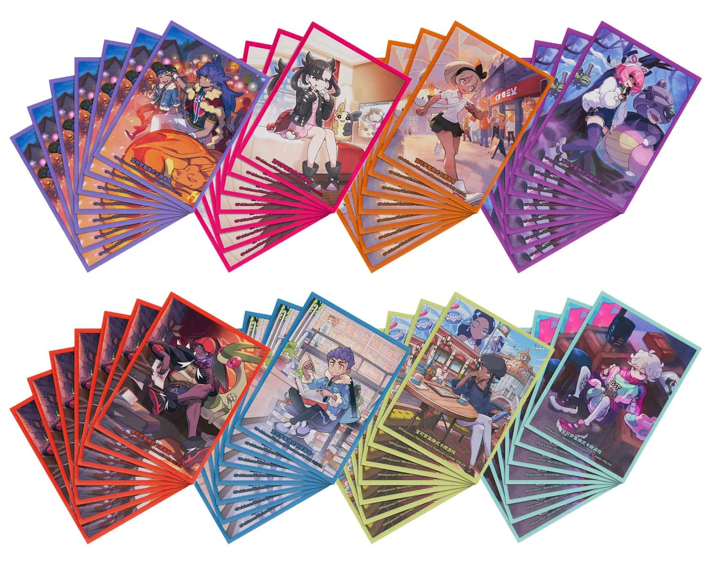 Alle 8 Sleeves-Motive der Pokémon Trainer Tin CSI