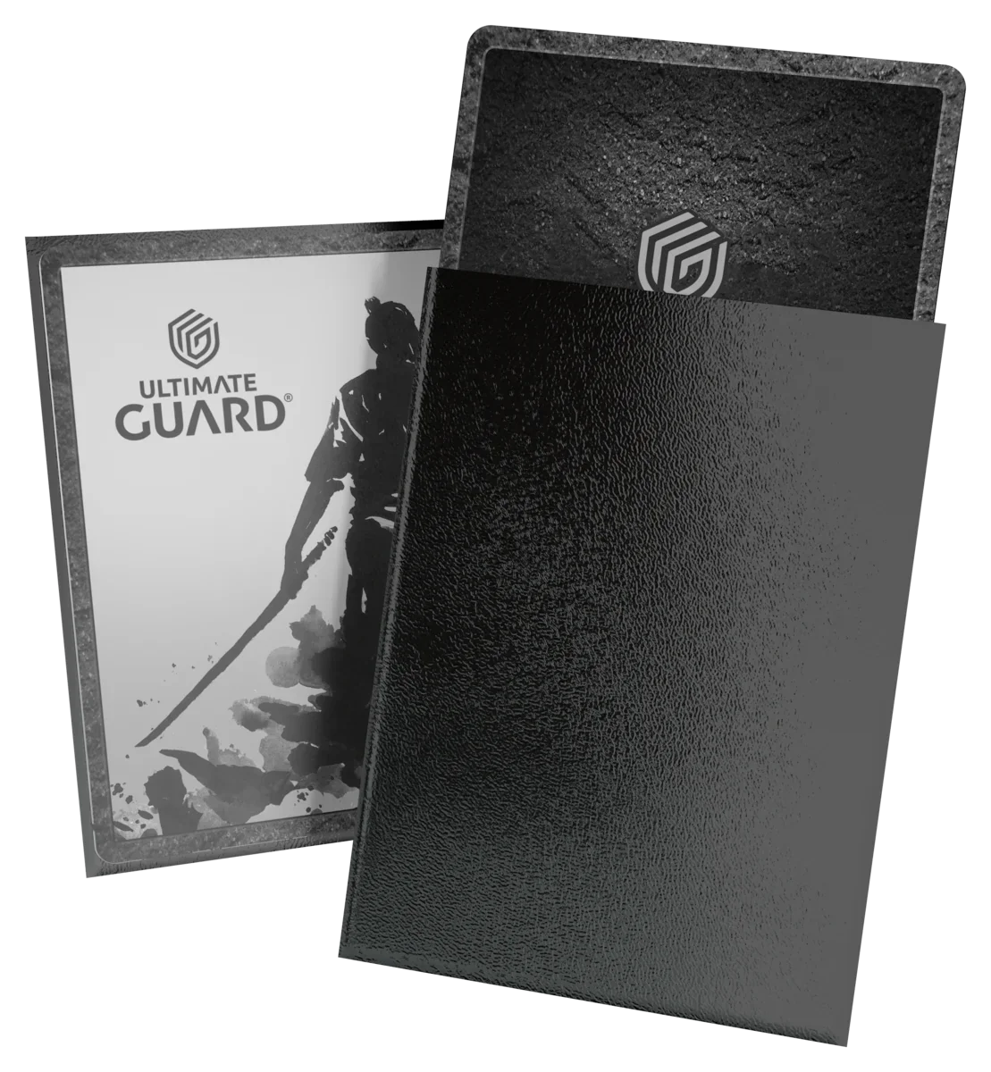 Ultimate Guard Cortex Sleeves Matt-Schwarz – Vorder- und Rückseite