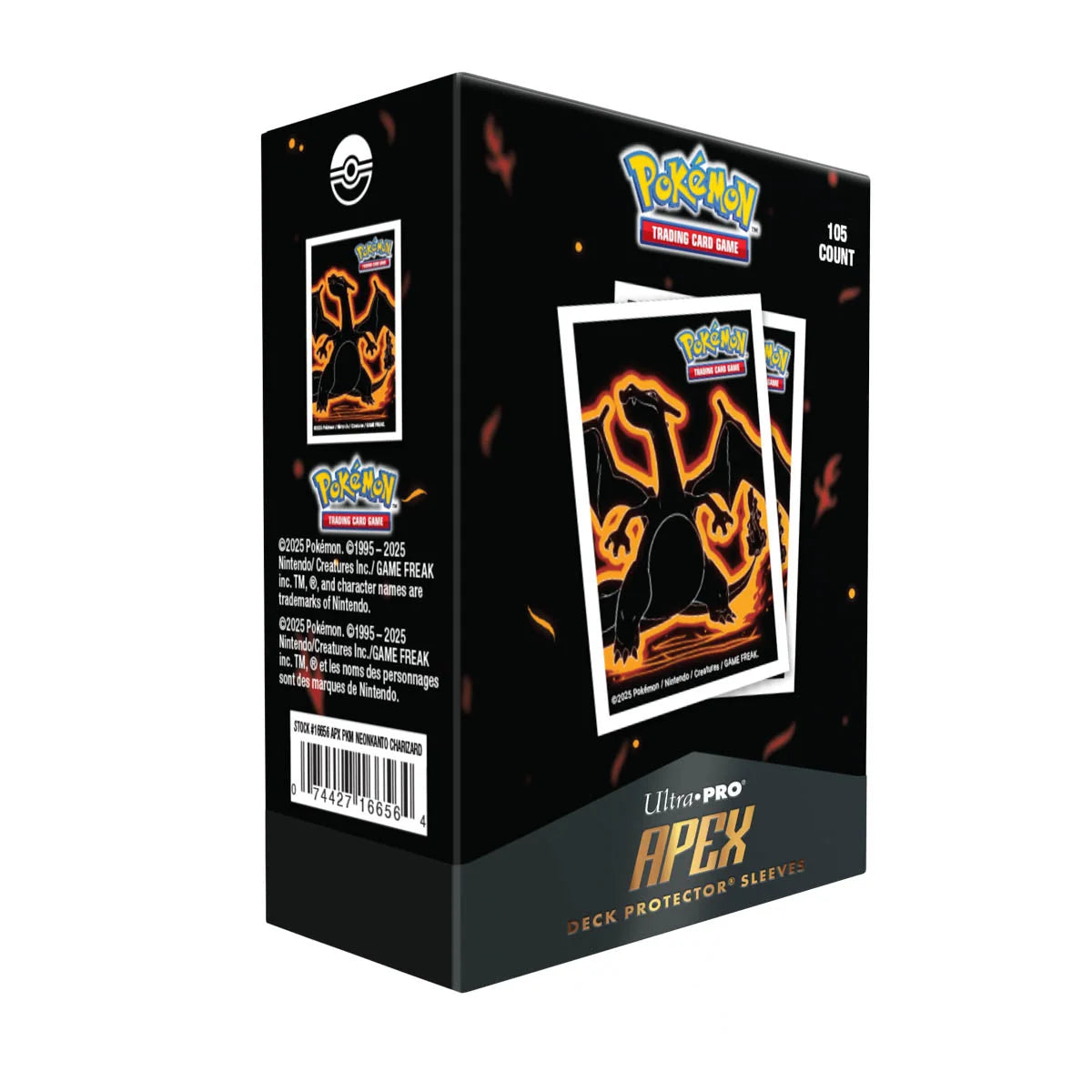 Ultra PRO Apex Sleeves Neon Kanto Glurak 105er – Verpackung